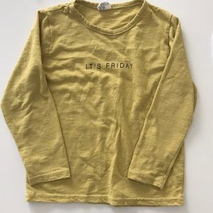 *Black Bean* “It’s Friday” Long Sleeved Tee